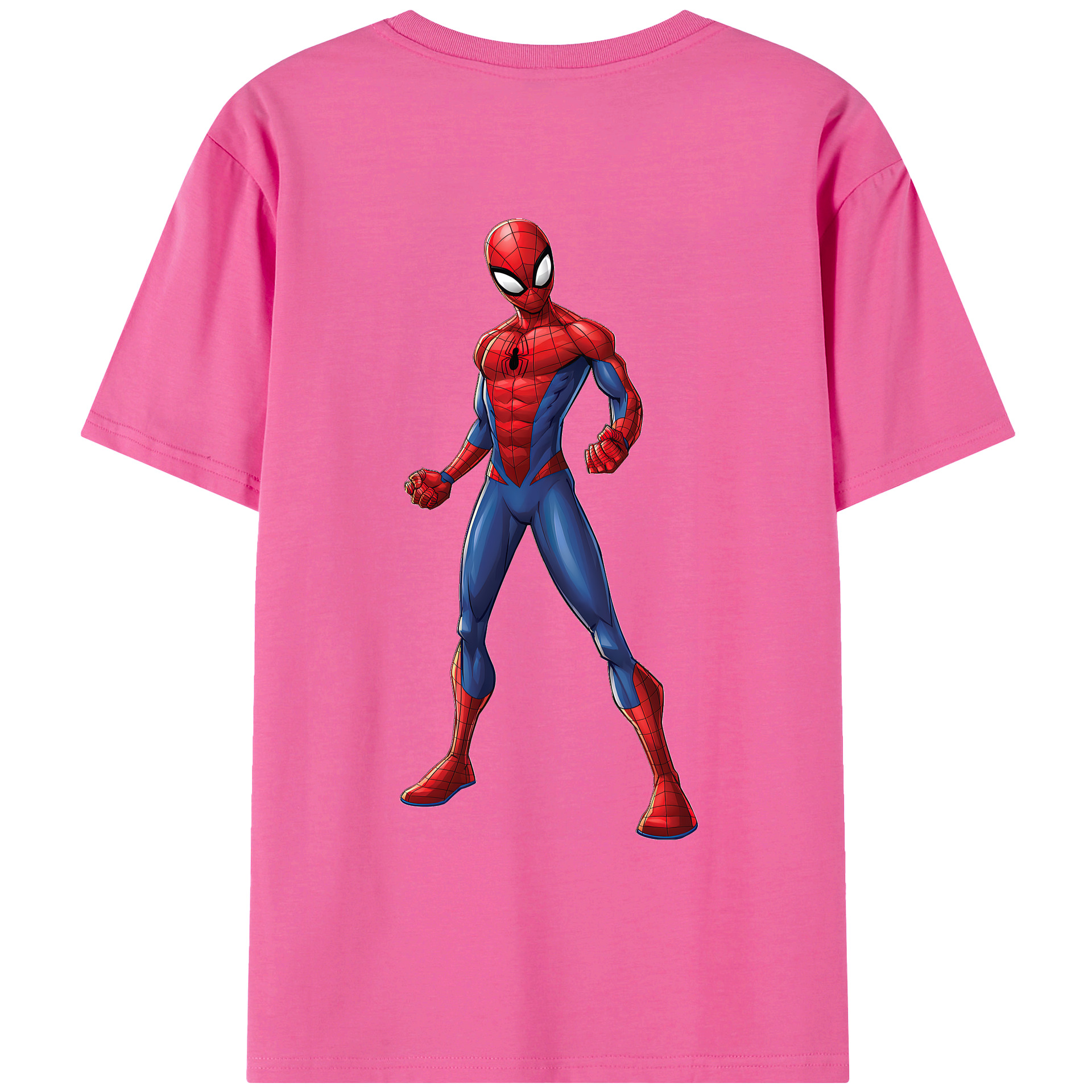 （画像用） Spider Man スパイダーマン レディース半袖Tシャツ(バックプリント)